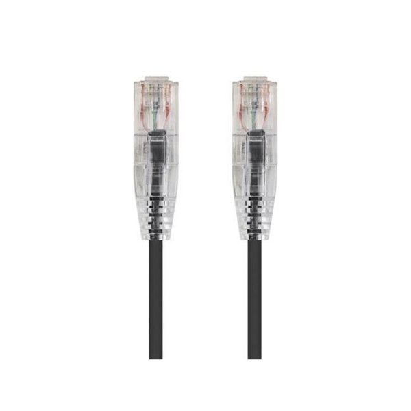 Slimrun Slimrun 1 ft. Cat 6 28 AWG UTP Ethernet Network Cable; Black 13513